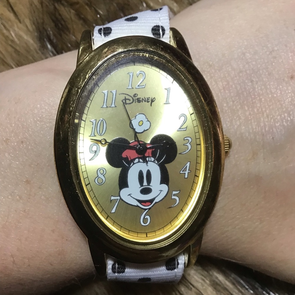 Minnie Mouse watch with interchangeable bands